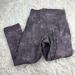 Lululemon Align Crop *21" Rejuvenate Dark Chrome Multi
